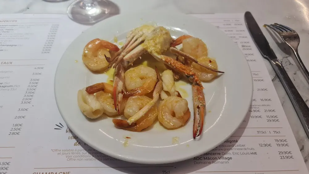 Pâte de Crabe Et Crevettes Sautées